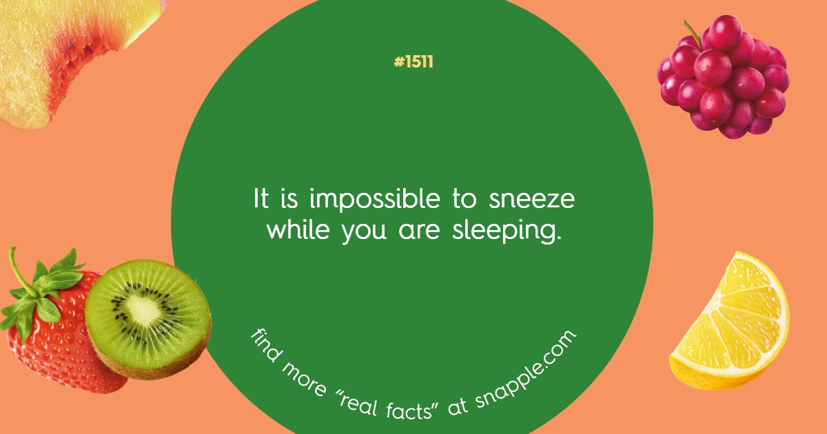 Explore Our Bottle Cap Real Facts 1511 Snapple